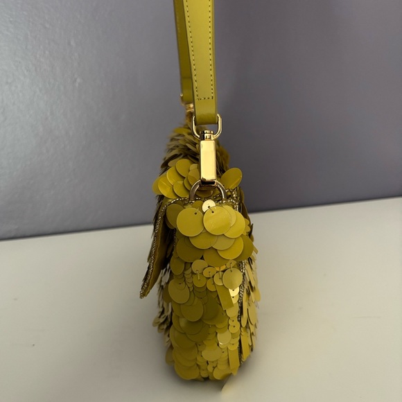 STAUD Yellow Sequin Timmy Bag - Picture 2 of 12